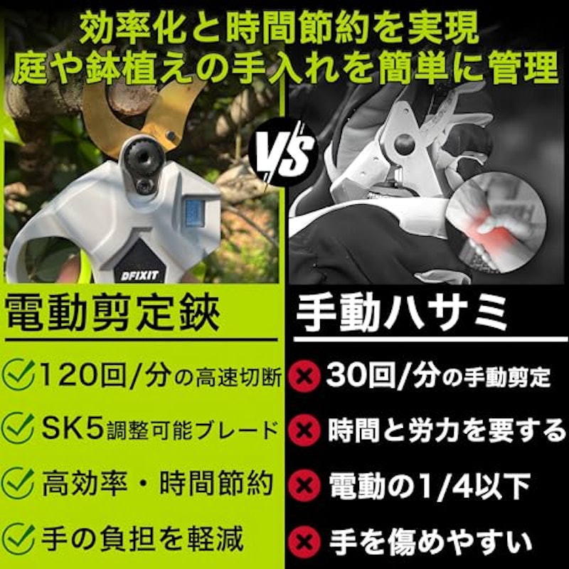 電動剪定バサミ 2