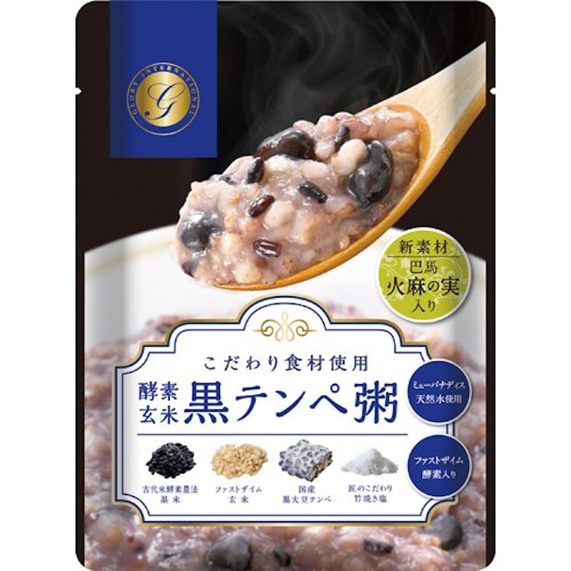 酵素玄米黒テンペ粥 1