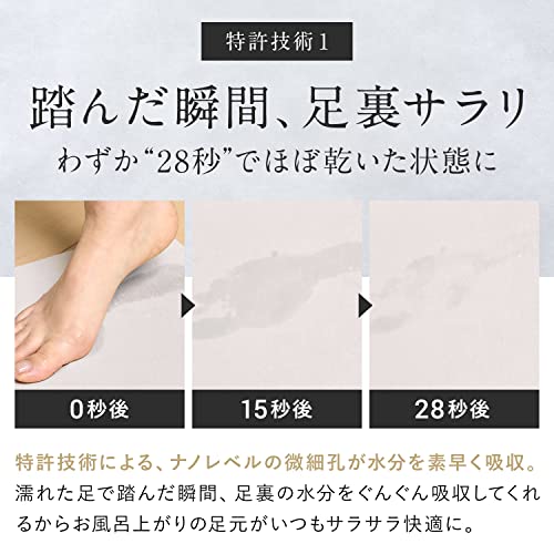 日本製 珪藻土バスマット 2