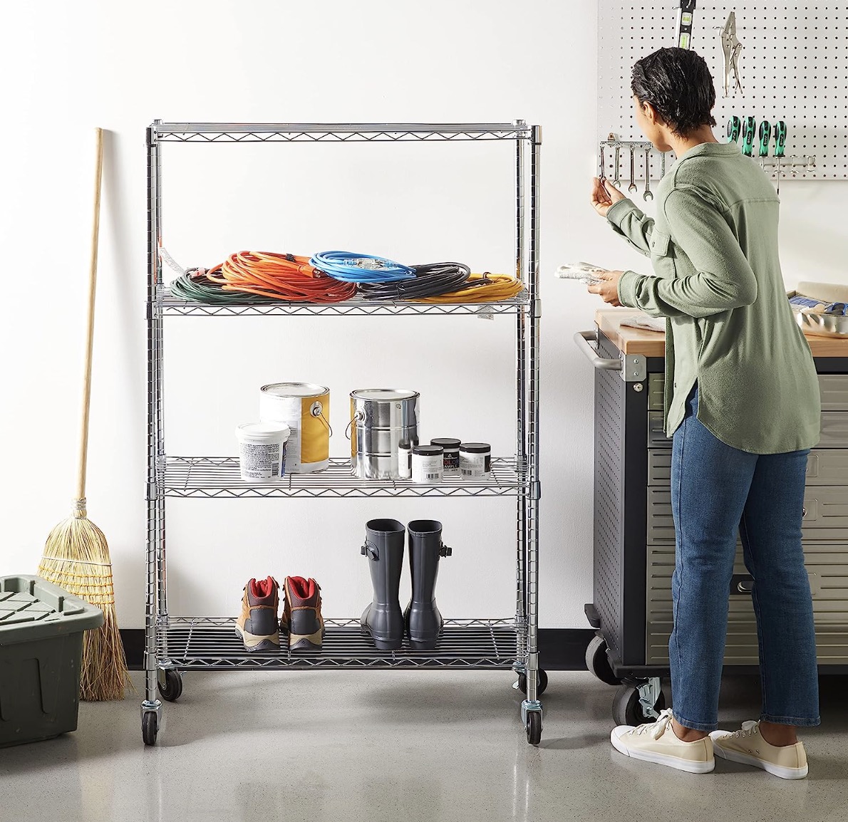 大人気』メタルラック スチールラック 5段 120×60×180cm