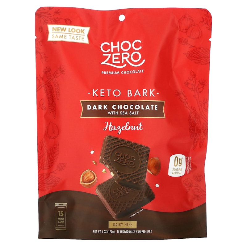 Dark Chocolate Hazelnut Keto Bark 1