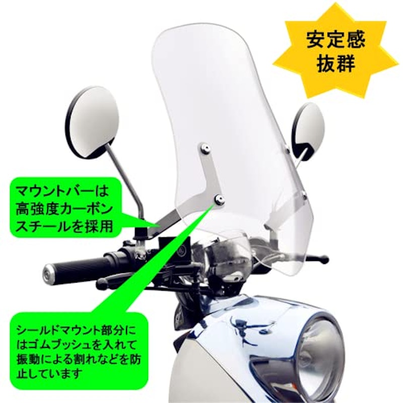 原付用スクリーンシールド 3