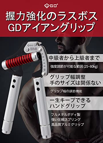 握力 グリッパー GD IRON GRIP 90 握力 グリッパーS, 有り難く T, G