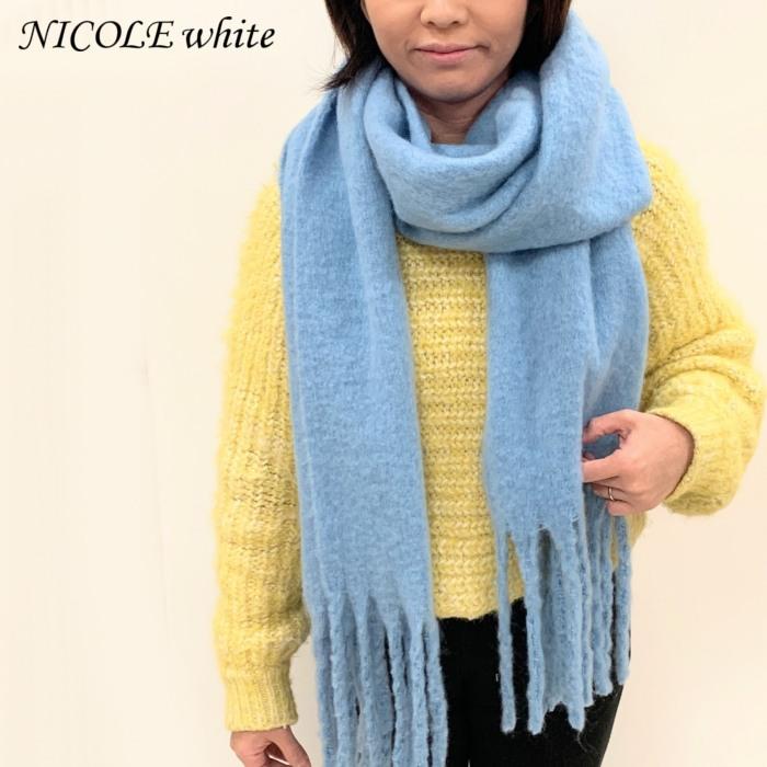 MARGARET HOWELL 水色 マフラー MARGARET HOWELL 水色 マフラー 水色のマフラーのおすすめ人気