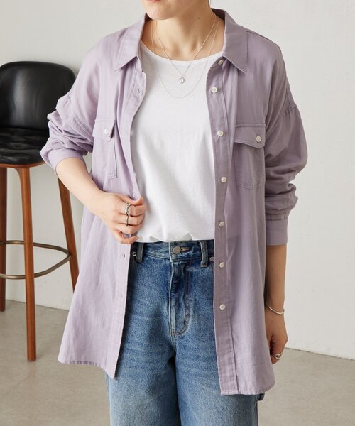 シフォンデニムシャツ 2