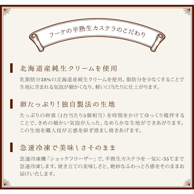 フーケの半熟生カステラ抹茶味 3