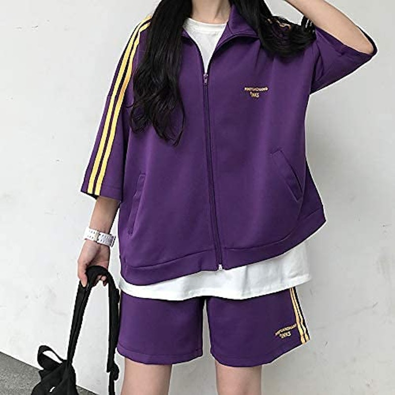 春夏 五分袖 ジャージ 上下セット 6
