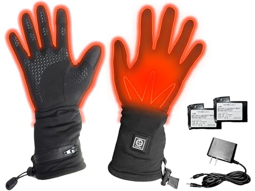 電熱グローブ Mサイズ 黒/赤 充電器付き 楽天市場】【8月15日限定☆ポイント2倍】電熱グローブ