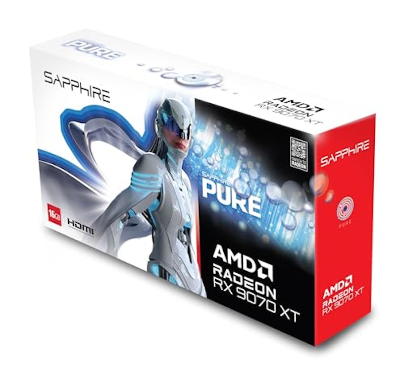 PURE AMD Radeon RX 9070 XT GPU 3