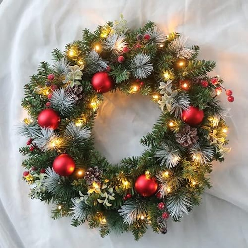 電池式クリスマスリース 5