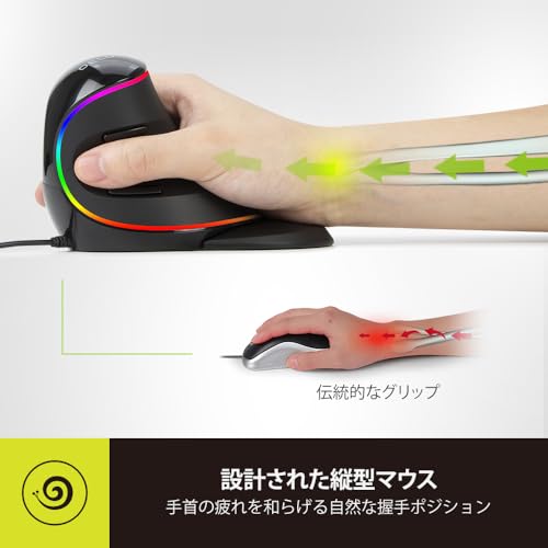 有線エルゴノミクスマウス 2