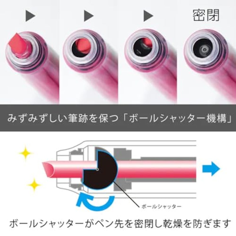 蛍光ペン ノック式 2