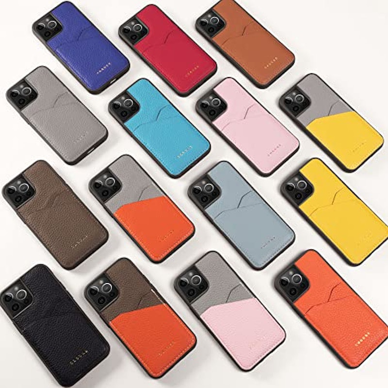 iPhone 15 カード収納付き 本革バックカバーケース 3
