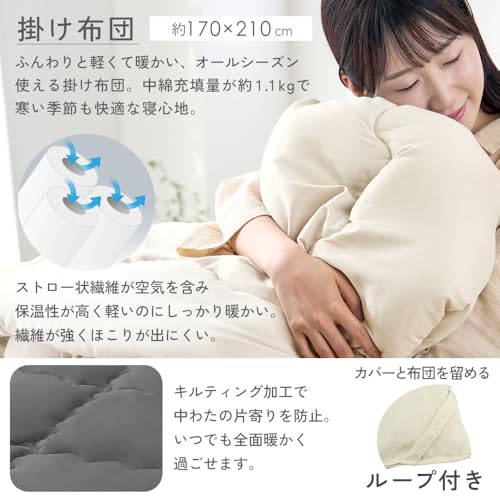  ベッド用布団3点セット 3