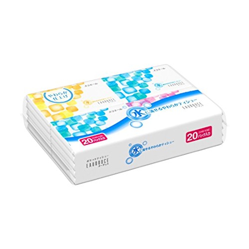 エリエール 水に流せるポケットティシュー オーデュス 1