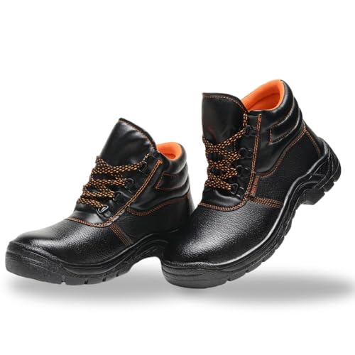 ミドリ安全 安全靴 ブーツ ミリタリー 消防 警備 28cm ブラック 革製