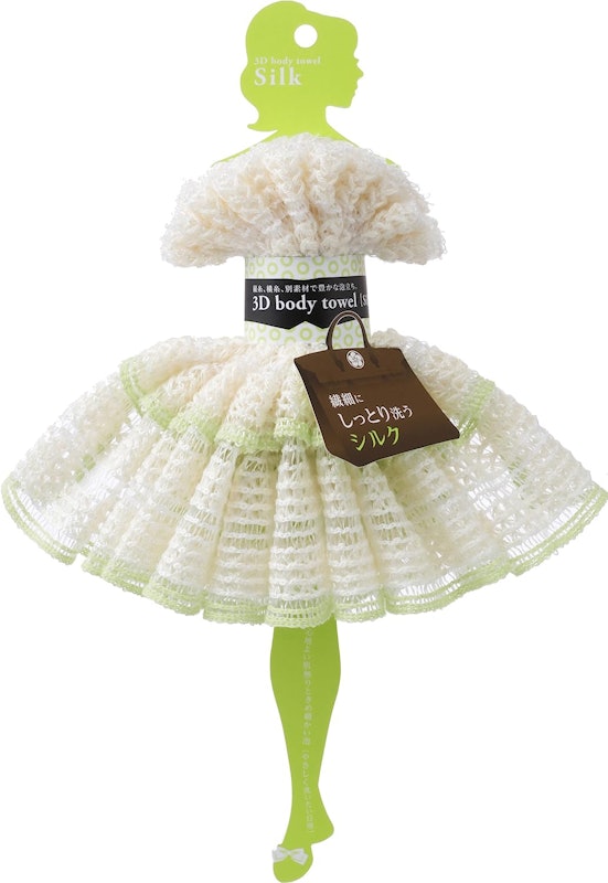 3Dボディタオル・シルク 1