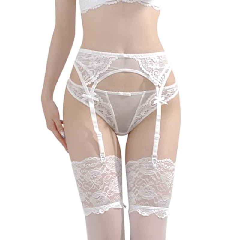 刺繡レース ガーターベルト