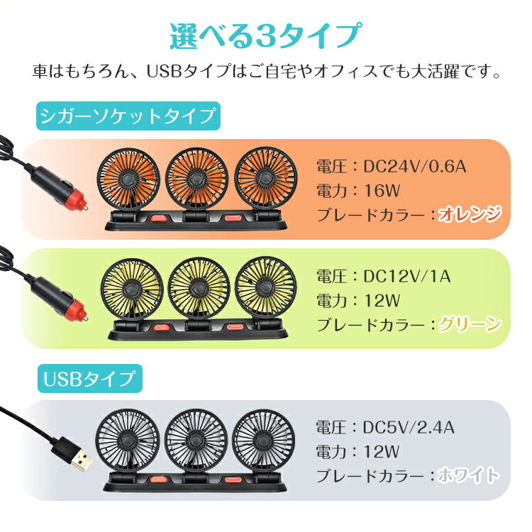 車用扇風機 4
