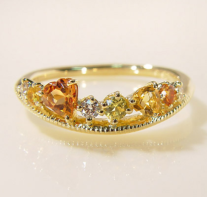 ◉wafu➡ガーネット　指輪　18金 ◉wafu様専用➡ガーネット 指輪 18金