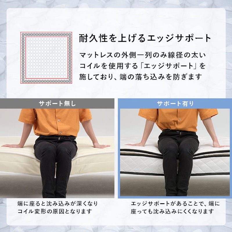 脚付きマットレスベッド 7