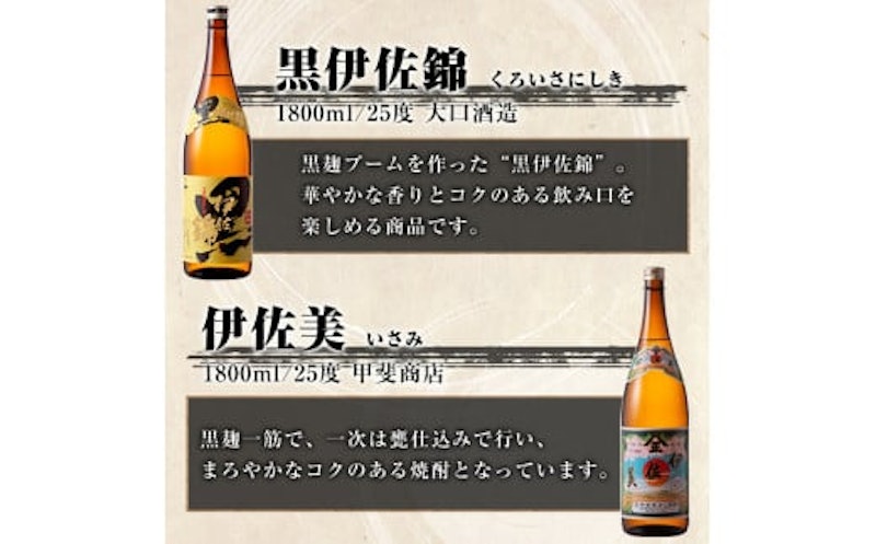 伊佐焼酎飲み比べセットC 2