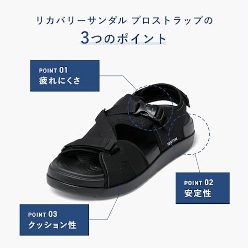 リカバリーサンダル プロストラップ メンズ 3