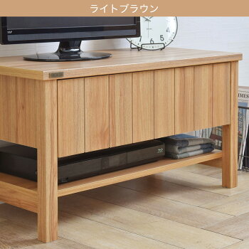ナチュラルテイストな天然木調のテレビ台（ローボード80cm幅 ホワイト） 4