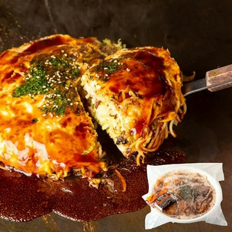 広島お好み焼き イカ天入り 肉玉そば 1