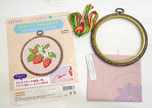 ぬり絵みたいなクロスステッチ ストロベリー 2