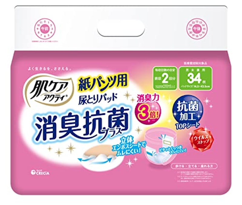 紙パンツ用尿とりパッド消臭抗菌プラス 1