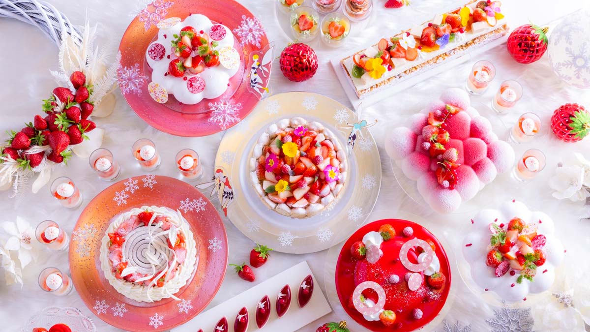 ヒルトン大阪 Folk Kitchen ストロベリースイーツビュッフェ ～ Strawberry in Pink 1