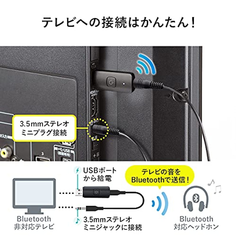 Bluetoothオーディオトランスミッター・レシーバー 3
