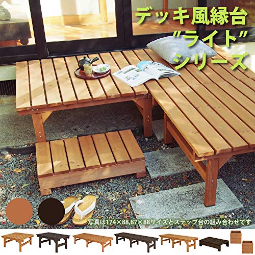 人工木ウッドデッキAセット ウッドデッキ 縁台 ステップ台 フェンス