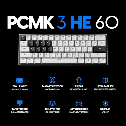 PCMK Series PCMK3HE 60 Hall Effect Magnetic ゲーミング キーボード 2