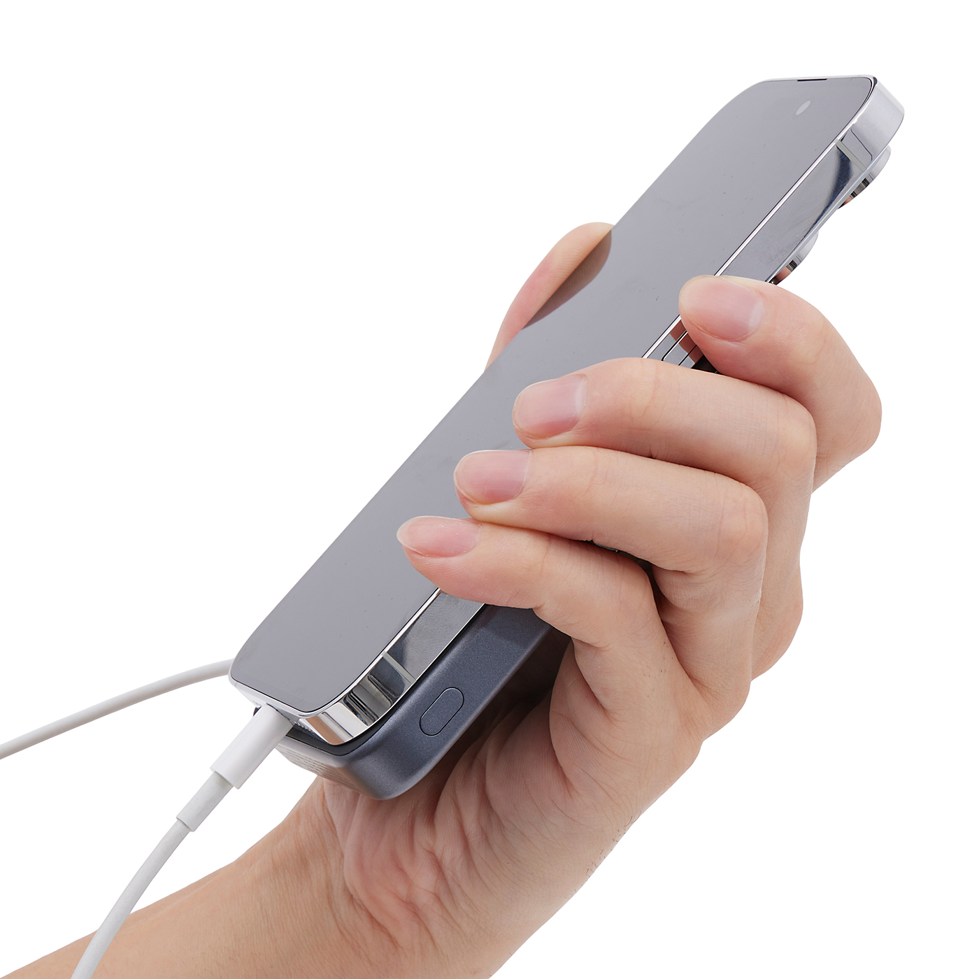 5000mAh マグネット式ワイヤレス充電対応モバイルバッテリー 4