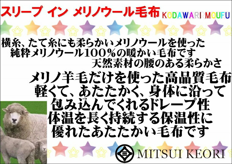 スリープ イン メリノウール毛布 2