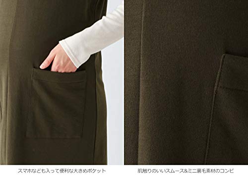 ANGELIEBE ain ミニ裏毛ジャンスカフェイクワンピース 6