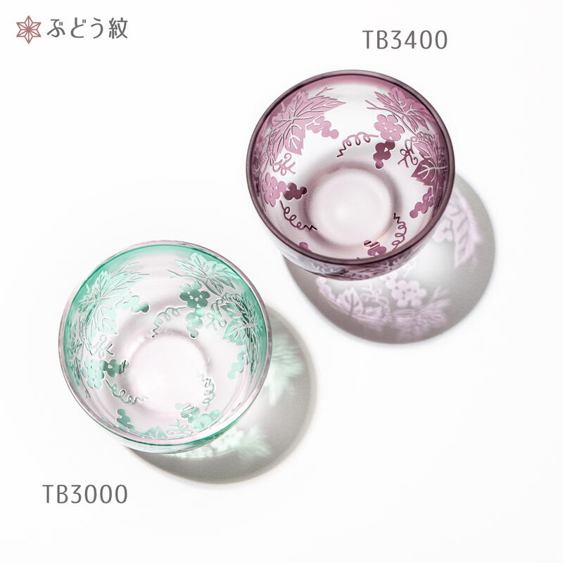 彫刻硝子 彫刻夢柄子 2