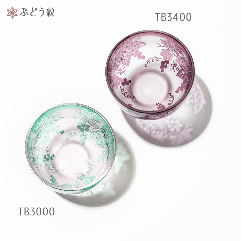 彫刻硝子 彫刻夢柄子 2