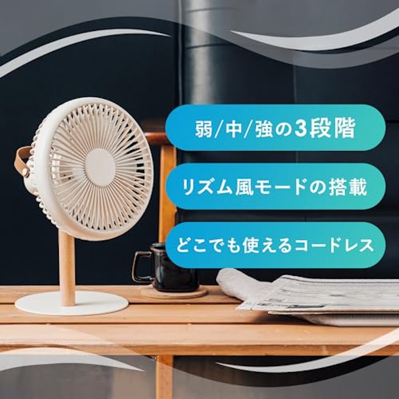 ミニリビングファン LEDライト付 4