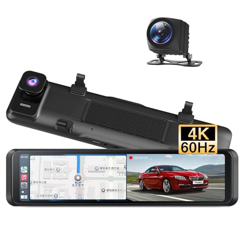 ドライブレコーダーミラー型 4K 800万画素  WIFI 大画面 タッチ式