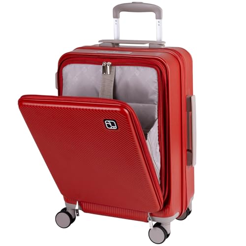 5W1Hキャリー フロントオープン スーツケース 拡張機能付き Sサイズ 33L37L 2～3泊 機内持ち込み可 1