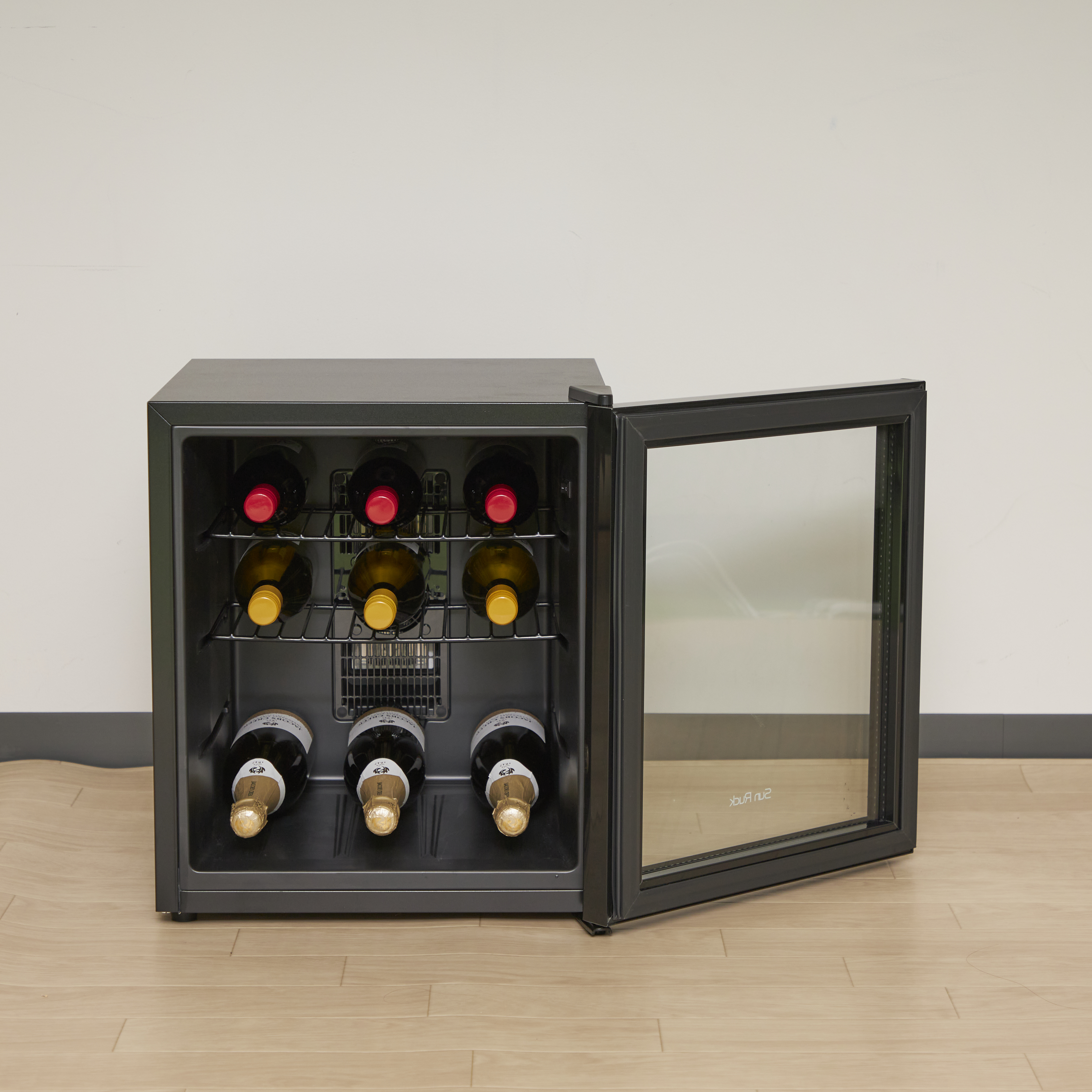 Sun Ruck ワインセラー ブラック　SR-W416-K 楽天市場】【公式】【180日延長保証】 冷蔵庫 1ドア冷蔵庫