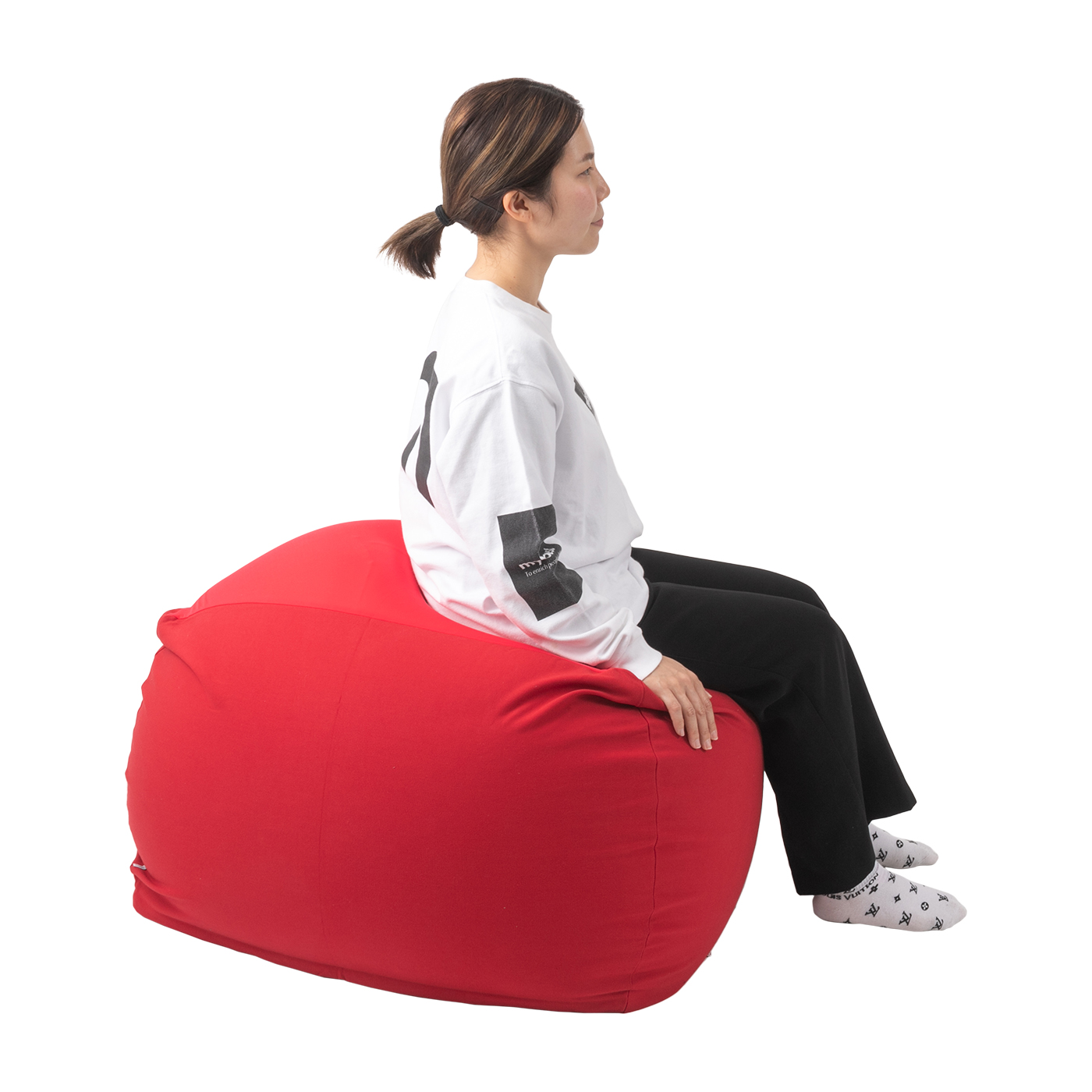 【美品】MOGU(R)三角フィットソファ ベージュ 三角フィットソファ（本体・カバーセット）｜MOGU（モグ） 本店