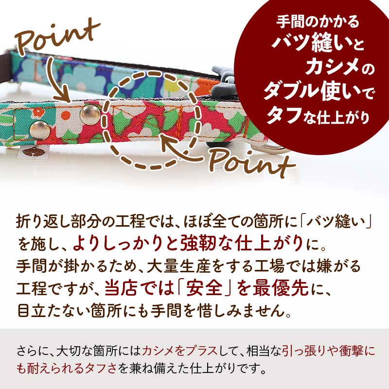 ダブルリング バックル首輪 4