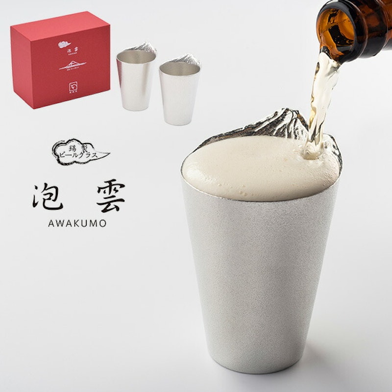 錫製ビールグラス 泡雲 1