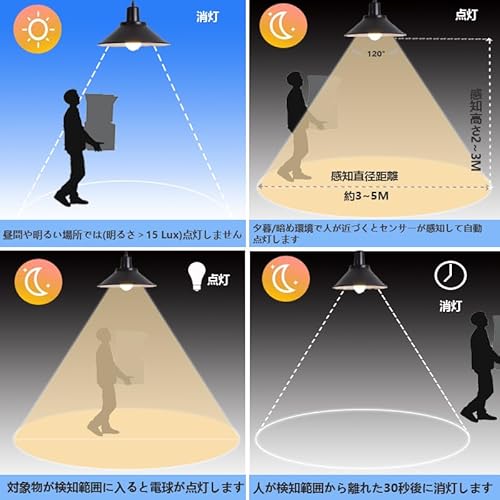  LED電球 人感センサー付 3