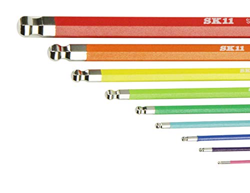 SK11 レインボー六角棒レンチセット 3