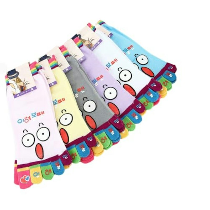 5本指ソックス 6色6足セット
